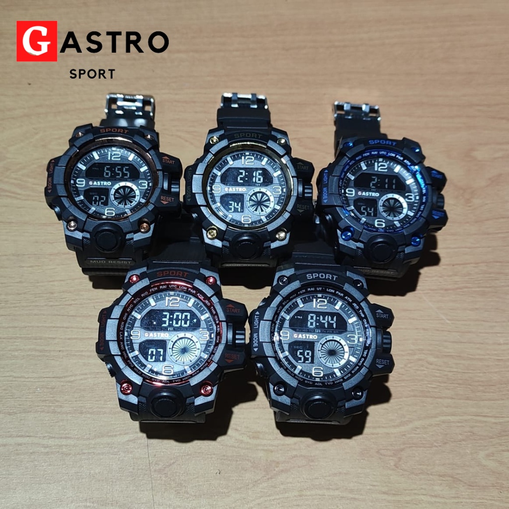 Jam Tangan Digital Gastro Sport Jam Tangan Olahraga Cowok Dewasa Anti Air