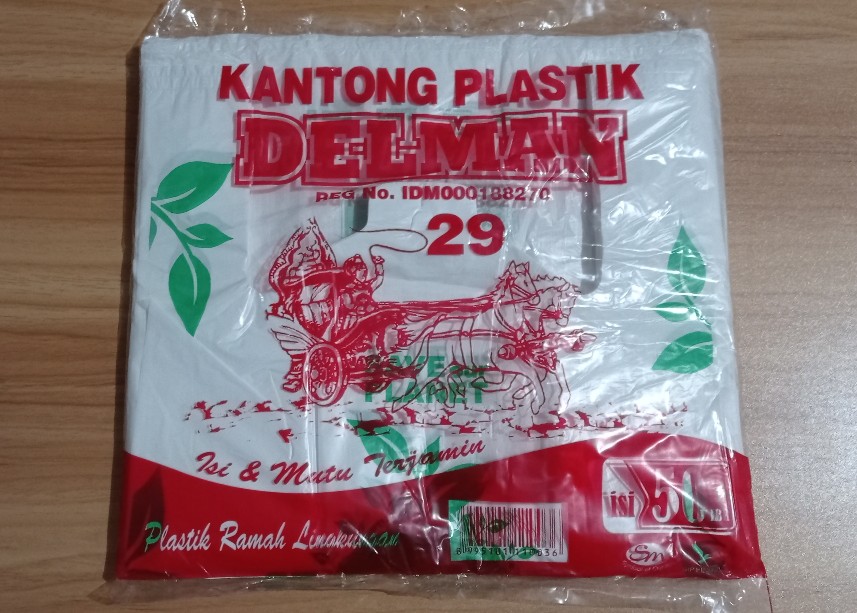 Kantong Plastik / Kresek Ramah Lingkungan Delman Uk 29 - Sni