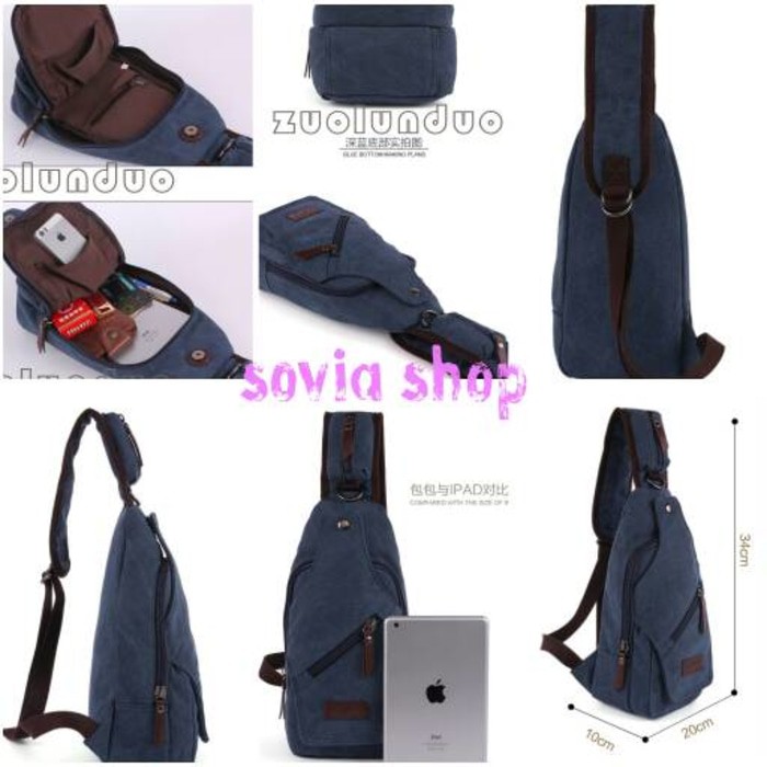 tas sling/ tas kanvas /westbag kanvas