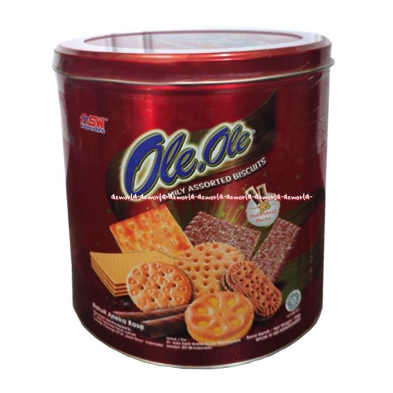 Asw Food Ole Ole Family Assorted Biscuits 325gr Ole.Ole Biskuit Aneka Rasa Kaleng Bulat Biskuit Keluarga Halal Aswfood Asw Foods Ole-Oleh Oleh Oleh Kaleng