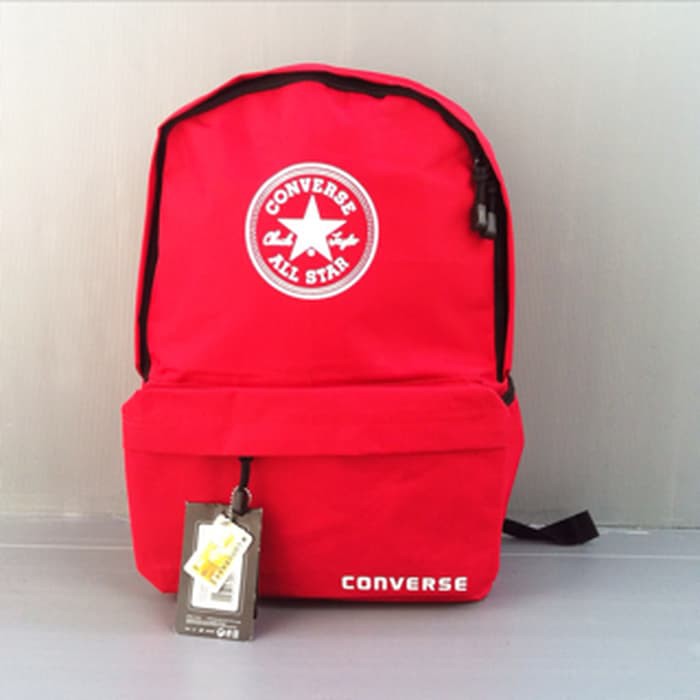 TAS RANSEL CONVERSE MERAH (PREMIUM QUALITY)