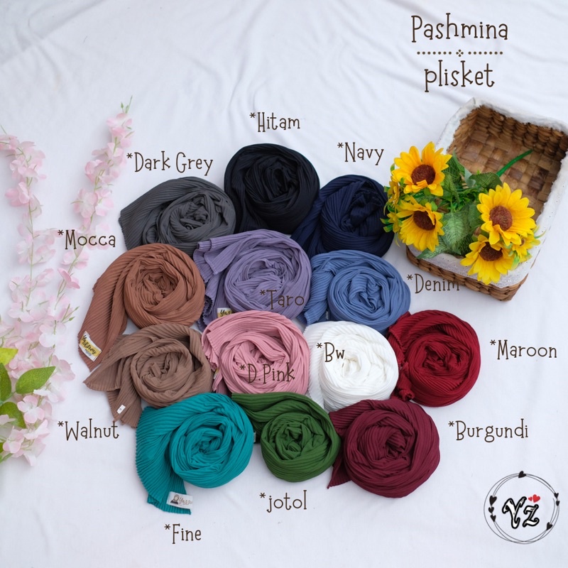 pashmina PLISKET INSTAN anak size S 0-3tahun