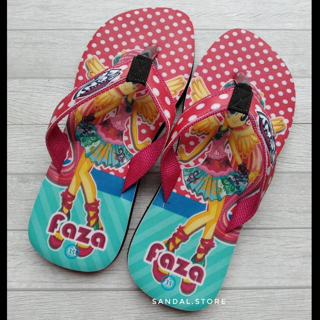 SANDAL CUSTOM NAMA ANAK/DEWASA KARAKTER LITTLEPONY - GRATIS CUSTOM SUKA SUKA