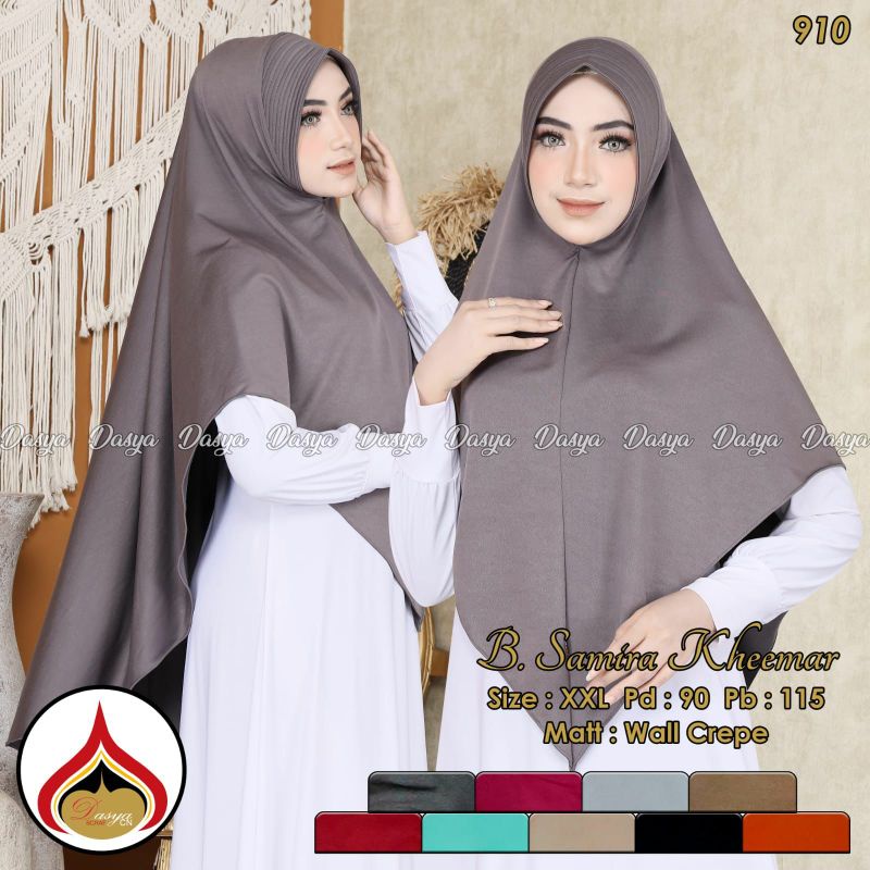 10pcs BERGO SAMIRA KHEEMAR / KHIMAR JUMBO SYAR'I SAMIRA ORI BY DASYA