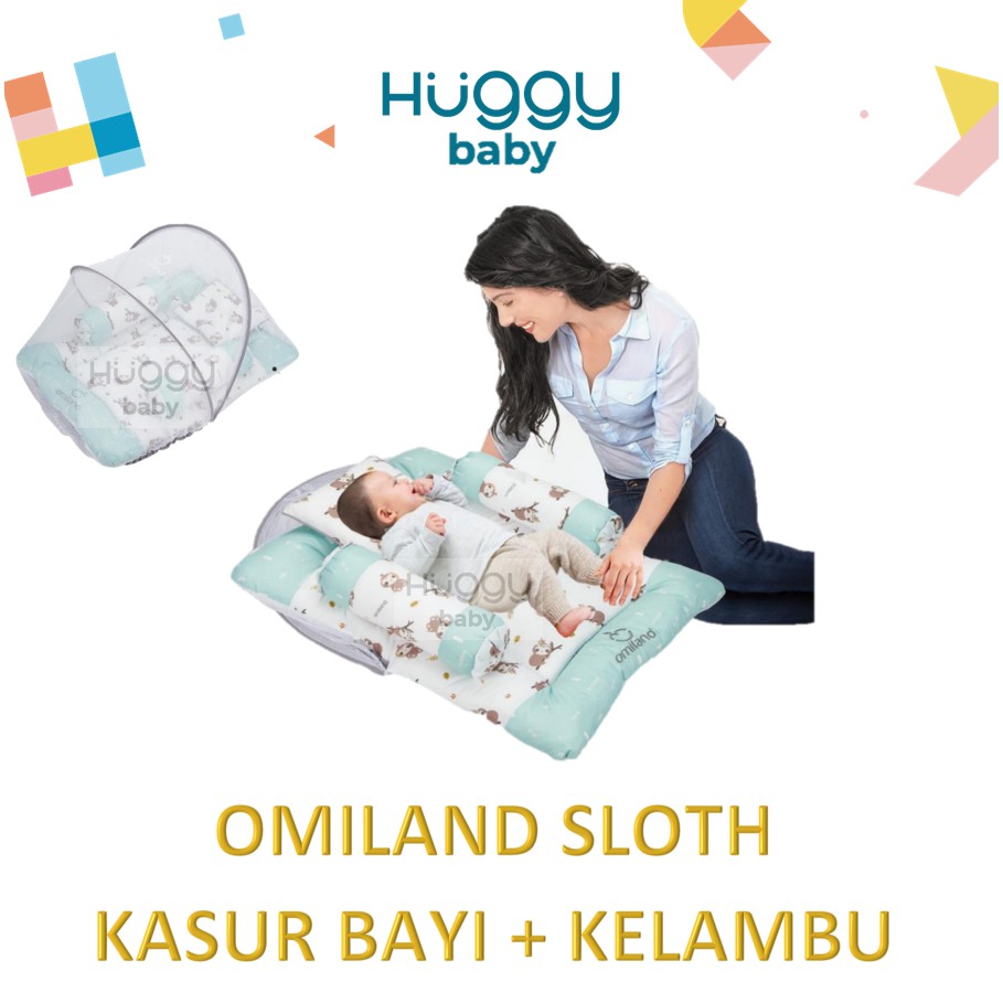 Omiland OB1915 Kasur Bayi Dacron Kelambu SLOTH Series