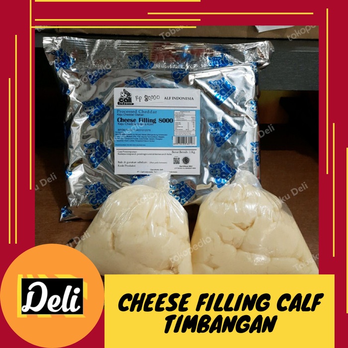 

Calf Isian Roti Keju Cheddar Timbangan Repack 250gr