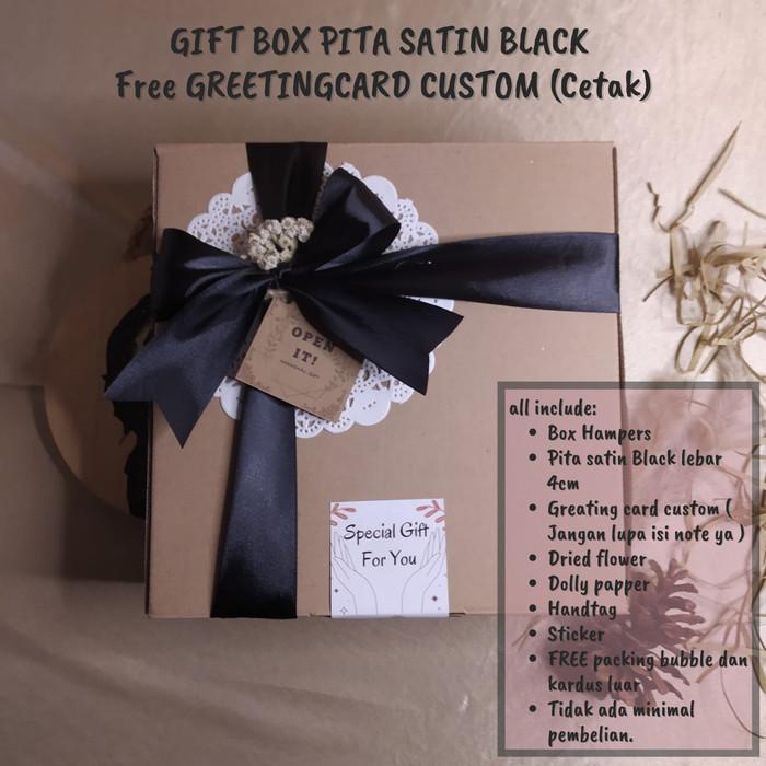 

[ Gift Box Ver. 2 + Greeting Card Custom ] Kotak Kado / Box Kado - 22X22X7 005
