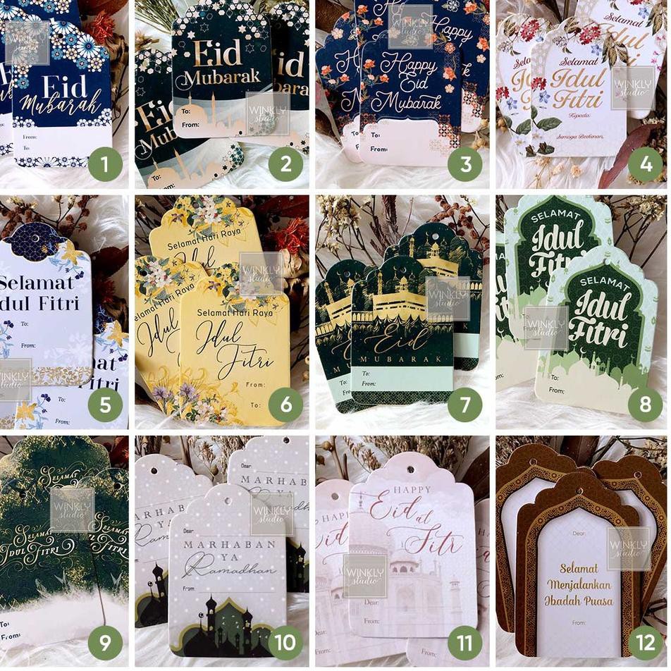 

PtngΔn khЦsЦs 25pcs Hang Tag Lebaran / Hangtag Idul Fitri / Kartu Ucapan Mini Hari Raya,.,.