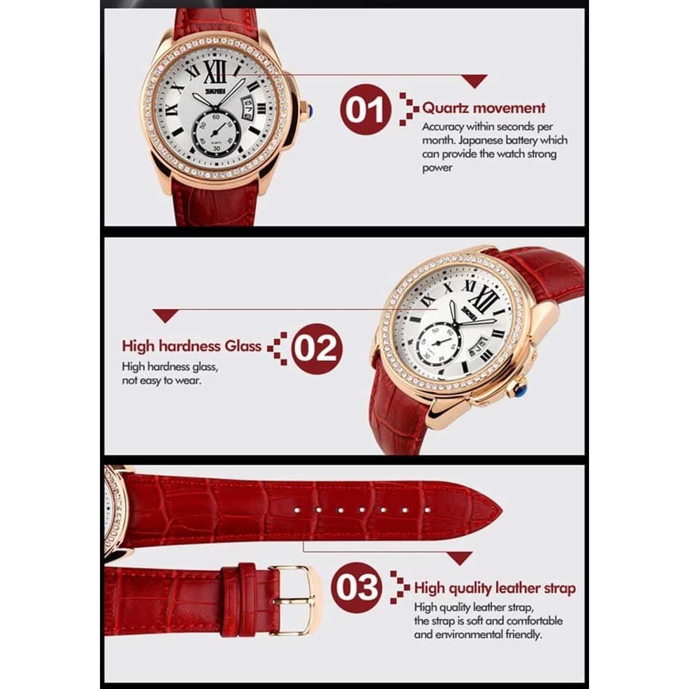 Fashion Wanita Jam Tangan Wanita ORIGINAL SKMEI / Jam Tangan Cewek TOP