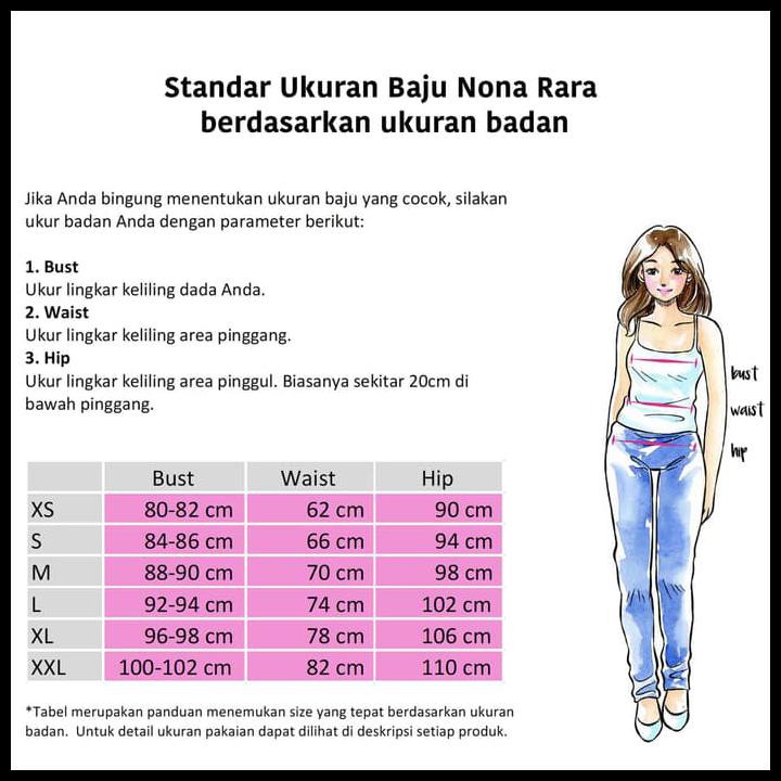 Tabel Ukuran Badan Wanita Cara Mengetahui Ukuran Baju