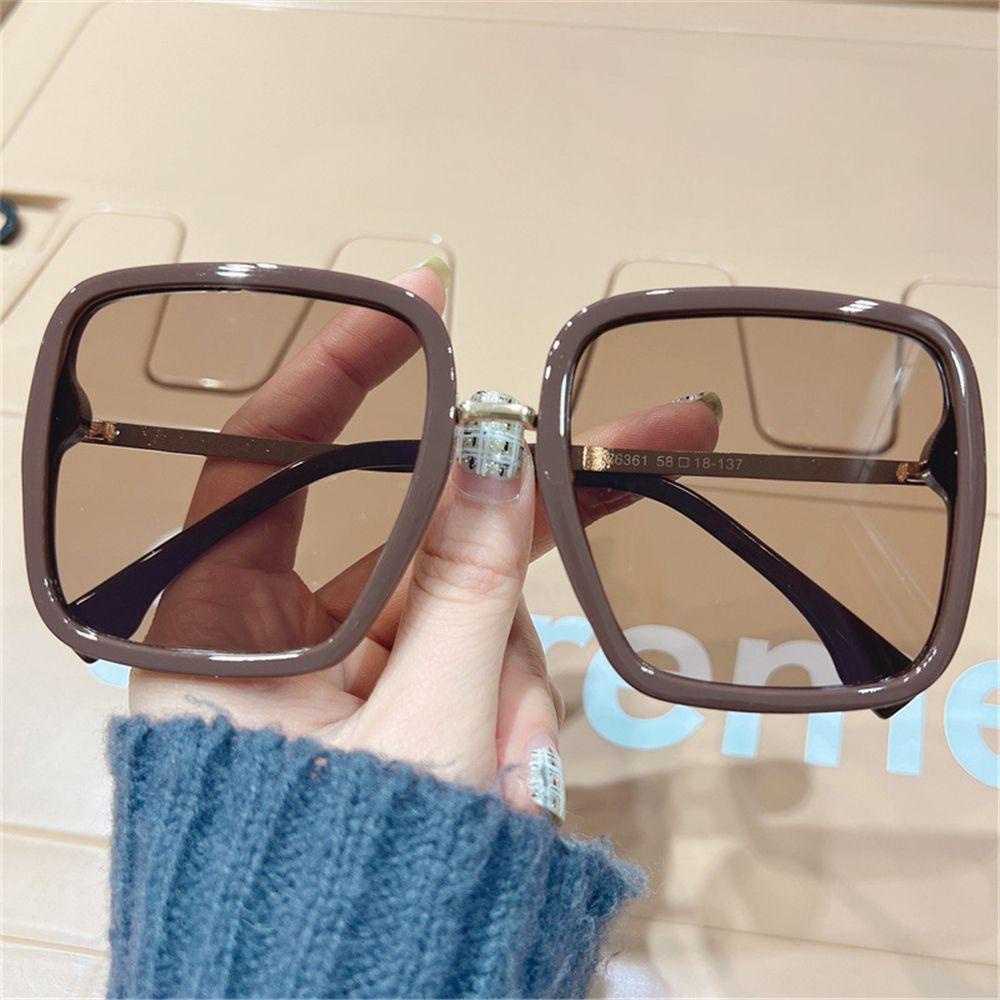 Lily Women Metal Sunglasses Berwarna Oversized UV400 Kacamata