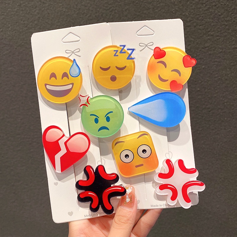 EMOJI HAIR CLIP JEPIT RAMBUT KOREA IMPOR LUCU AKSESORIS FASHION