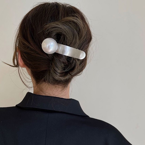 jepit rambut mutiara gold silver pearl hairclip jje086(1d2)