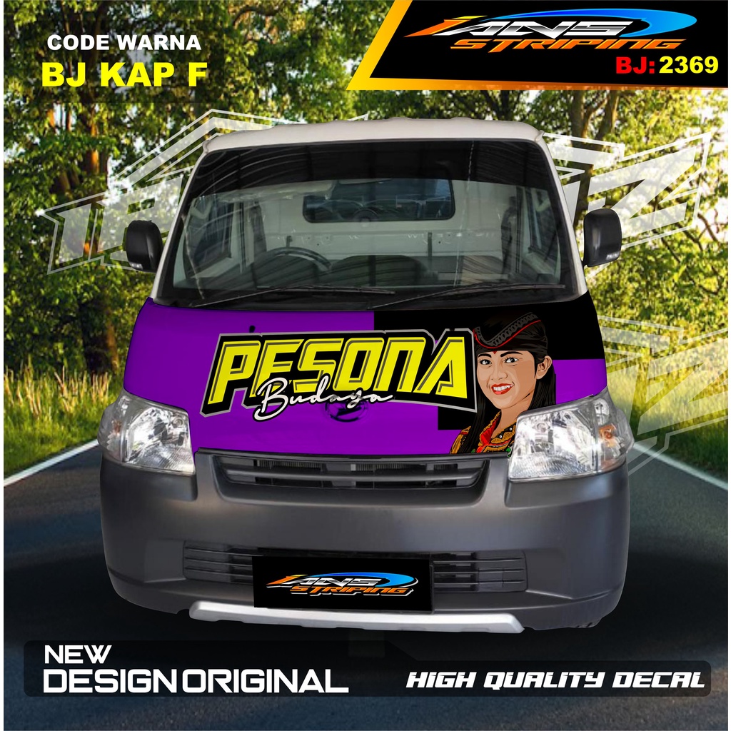 DECAL STIKER KABIN DEPAN MOBIL GRANMAX PICK UP / VARIASI STIKER KABIN DEPAN PICK UP / DECAL STIKER KABIN CARRY PICK UP L300 DLL