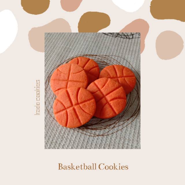 

Basketball Cookies (kue bola basket)