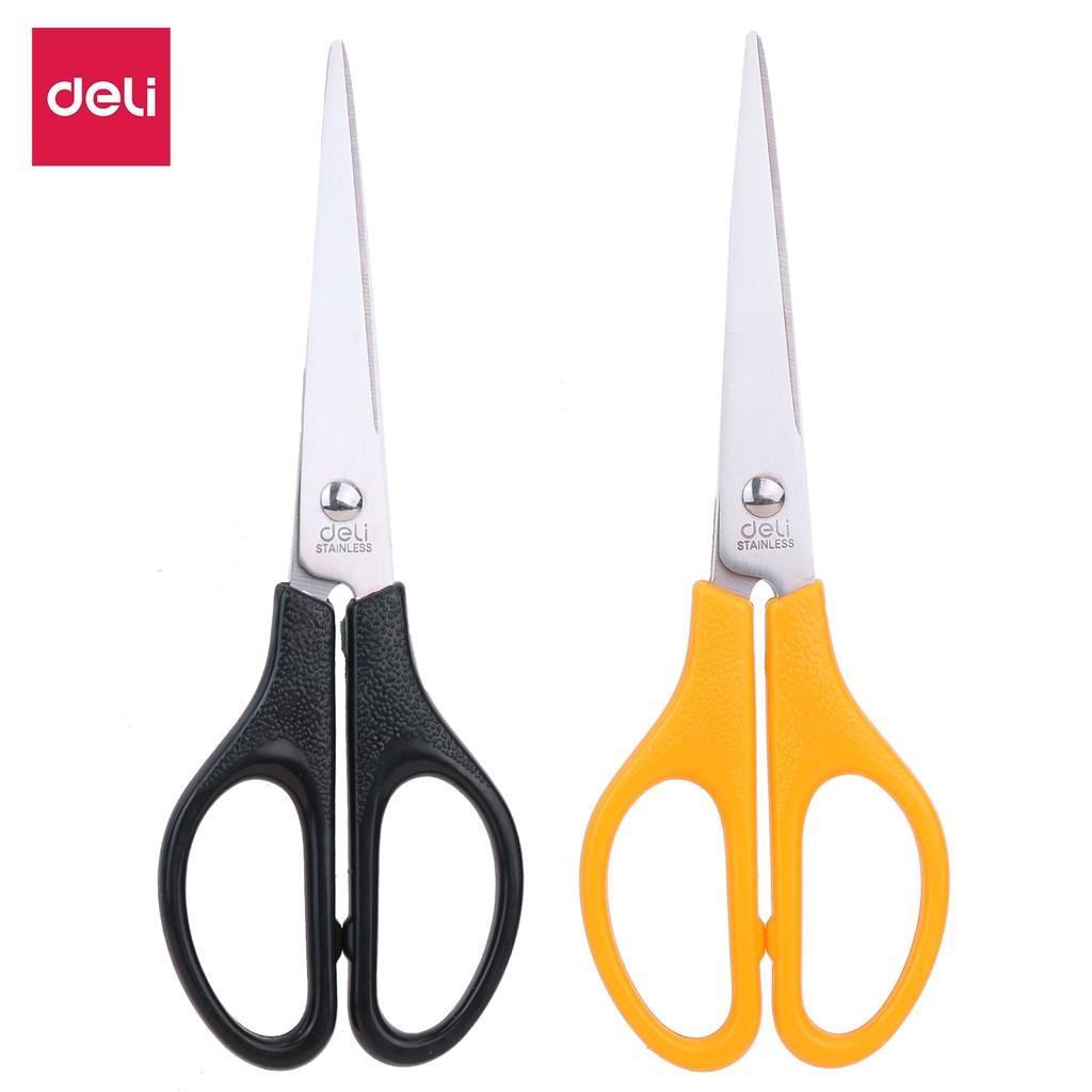 

Deli Gunting PP, stainless steel 170mm gagang simetris, ujung runcing 603