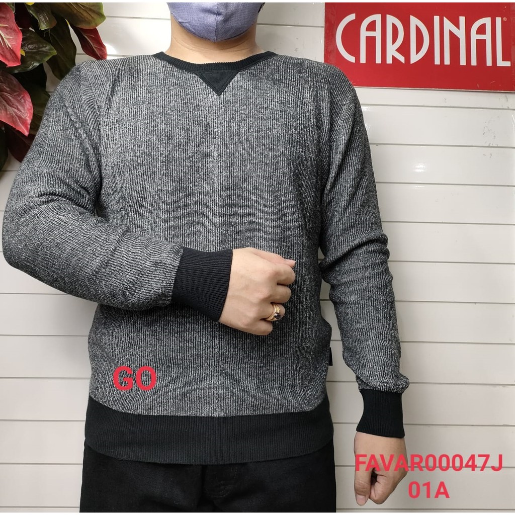 gof CFA CARDINAL SWEATER FORMAL Pakaian Pria Outerwear Cardigan Jaket Casual Lengan Panjang