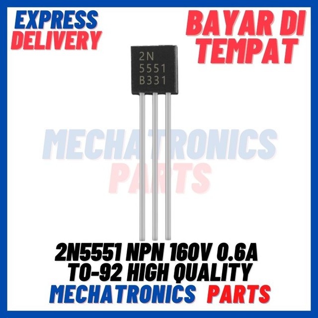 [SMC-9083] 2N5551 NPN 160V 0.6A TO-92 HIGH QUALITY