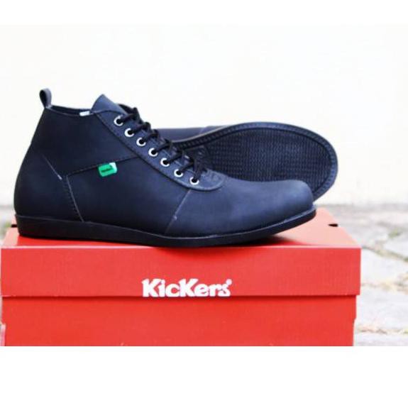 SEPATU KULIT SINTETIS KICKERS PRIA SEPATU FORMAL PRIA TALI ...