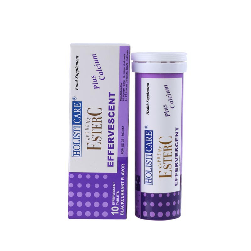 Holisticare Supreme Ester C Eff Blackcurrant/Vitamin C/Daya Tahan Tubuh/Imunitas/Imun