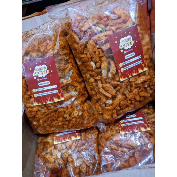 

Basreng & Keripik Usus kemasan 1kg