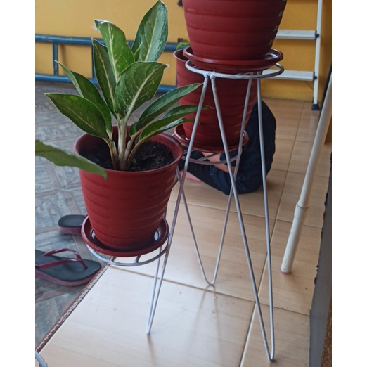 TINGGI 60CM / STANDING POT BERDIRI RAM 3 LUBANG / POT MINIMALIS