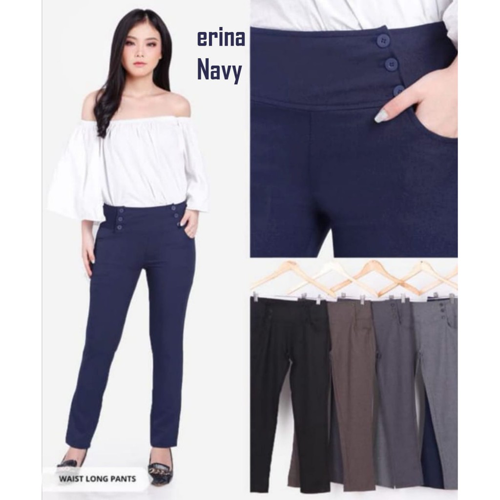 MOKOKOMO Celana Panjang Wanita ERINA Celana Pants - Celana Baggy - Pakaian Wanita