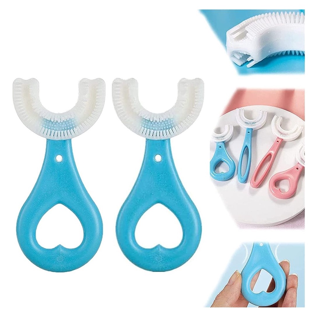 Sikat Gigi  Bayi Dan Anak Unik Model U Bahan Lembut Silikon Training Toothbrush 118129