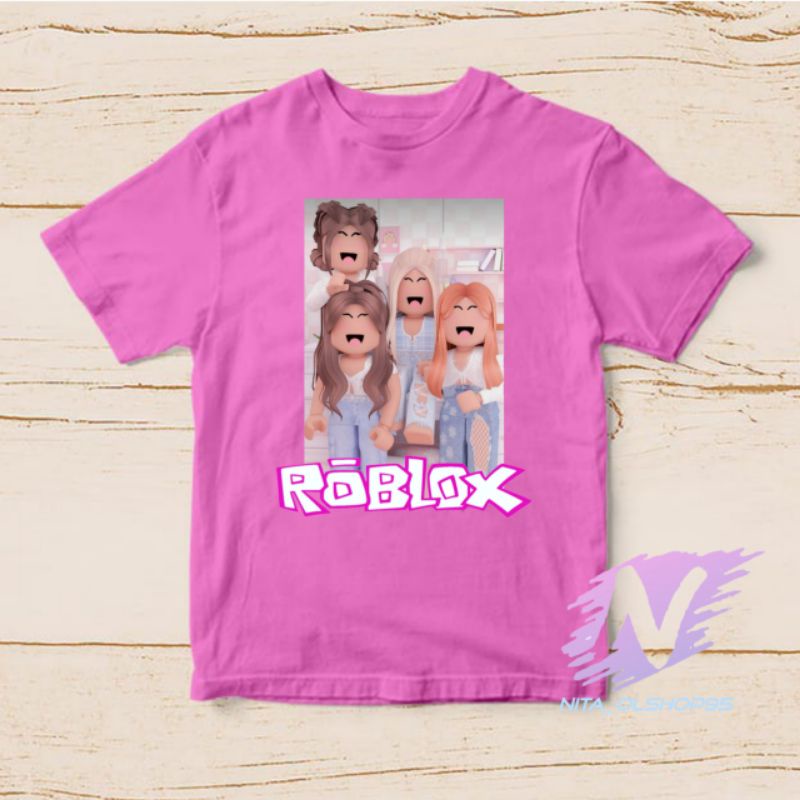 kaos roblox anak baju anak character roblok girl