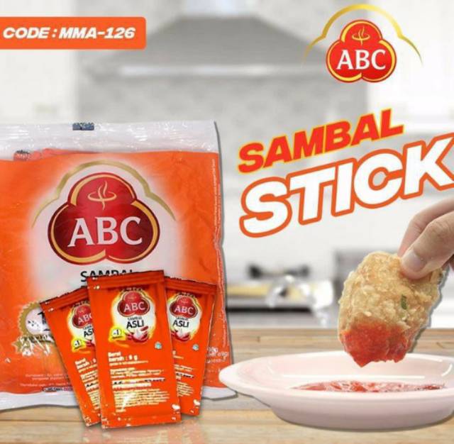 

Saus Abc Sambal stick isi 22 stick