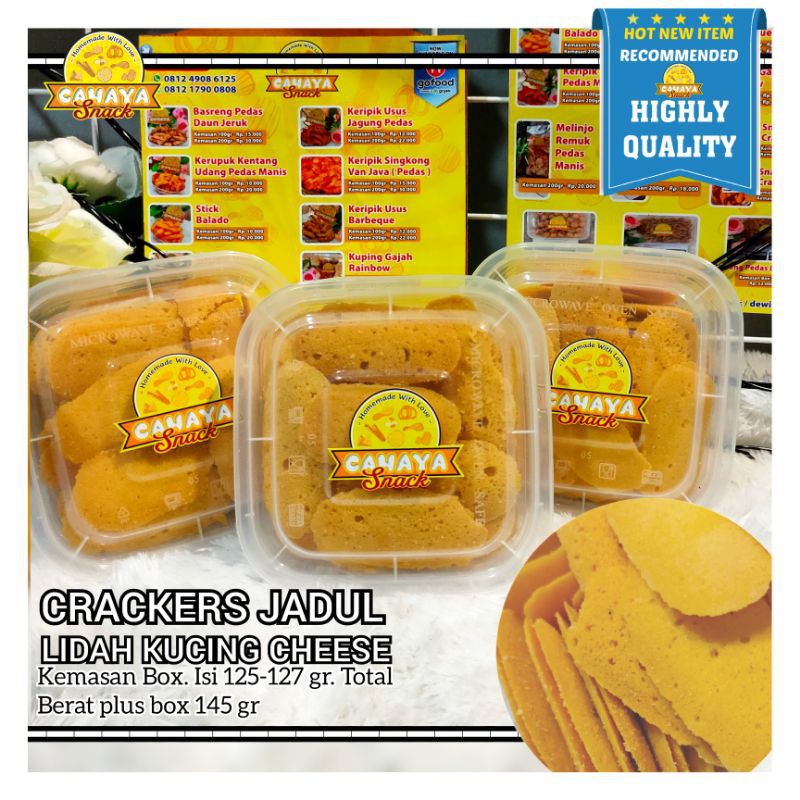 

CRACKERS CHEESE JADUL /LIDAH KUCING KEJU