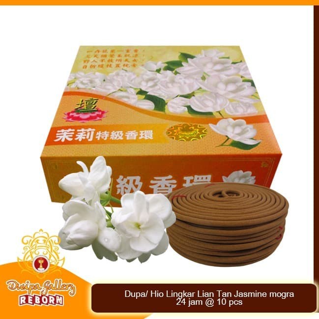 Dupa/ Hio Wangi Harum Lingkar Lian Tan Jasmine 24 jam @ 10 pcs.