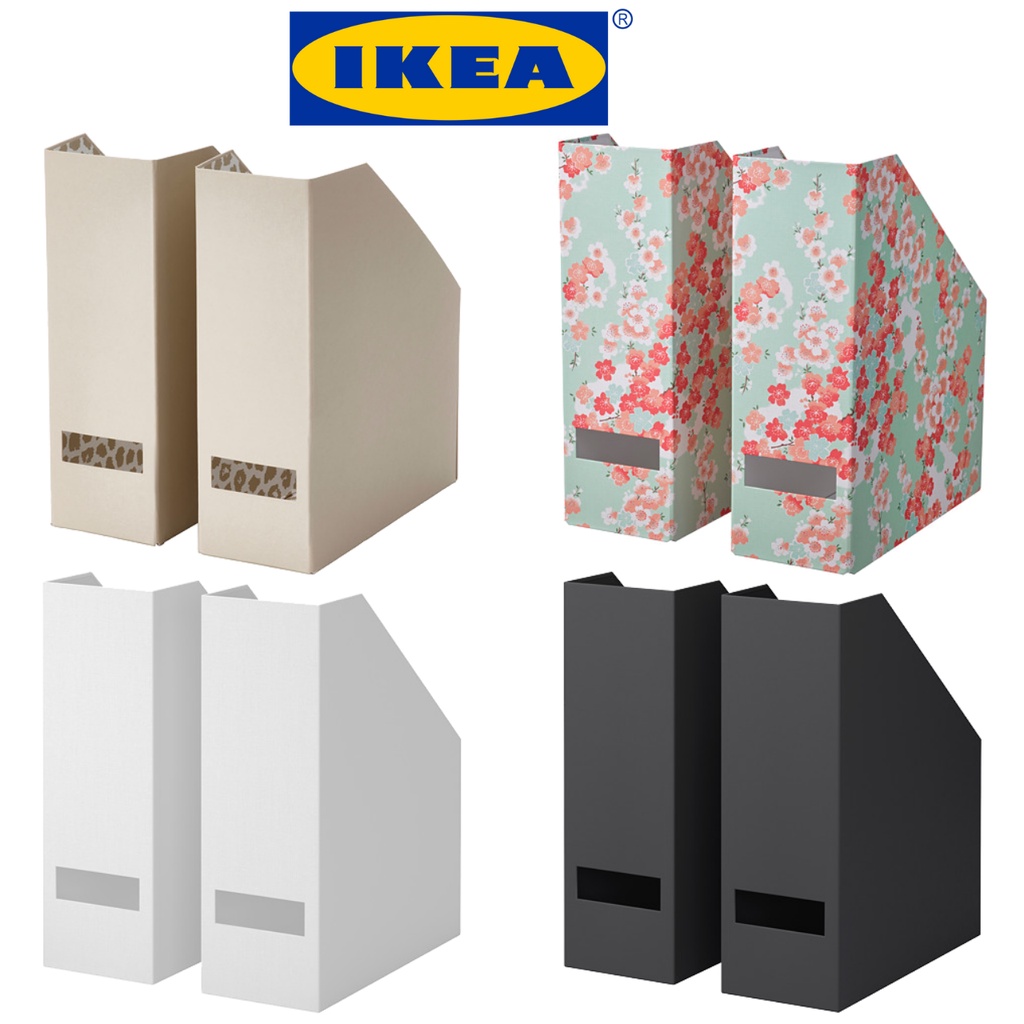 

TJENA KERANJANG ARSIP / BOX ARSIP / TEMPAT PENYIMPANAN BERKAS 2 Pcs IKEA UKURAN 30X25X10Cm IKEA