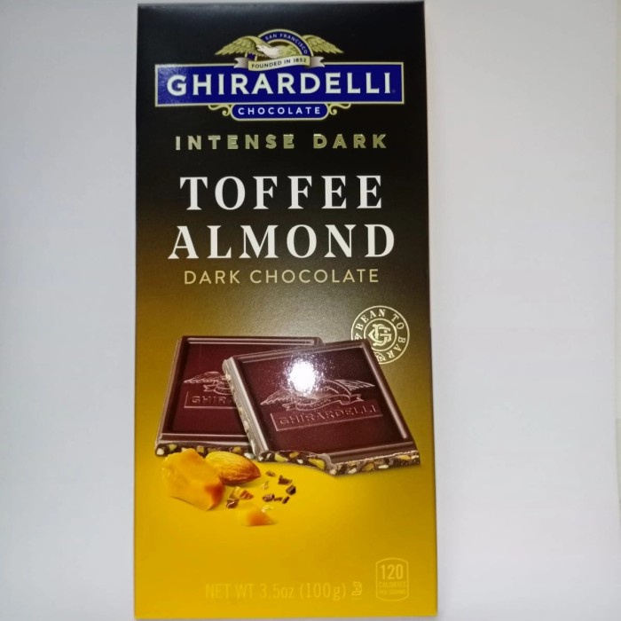 

GHIRARDELLI BAR INTENSE DARK CHOCOLATE TOFFEE INTERLUDE COKLAT HITAM