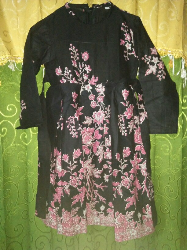 [batikcople.id]batik Couple Keluarga Sania Ruffle Ori Ndoro Jowi Dnt Motif Termurah Di Shopee