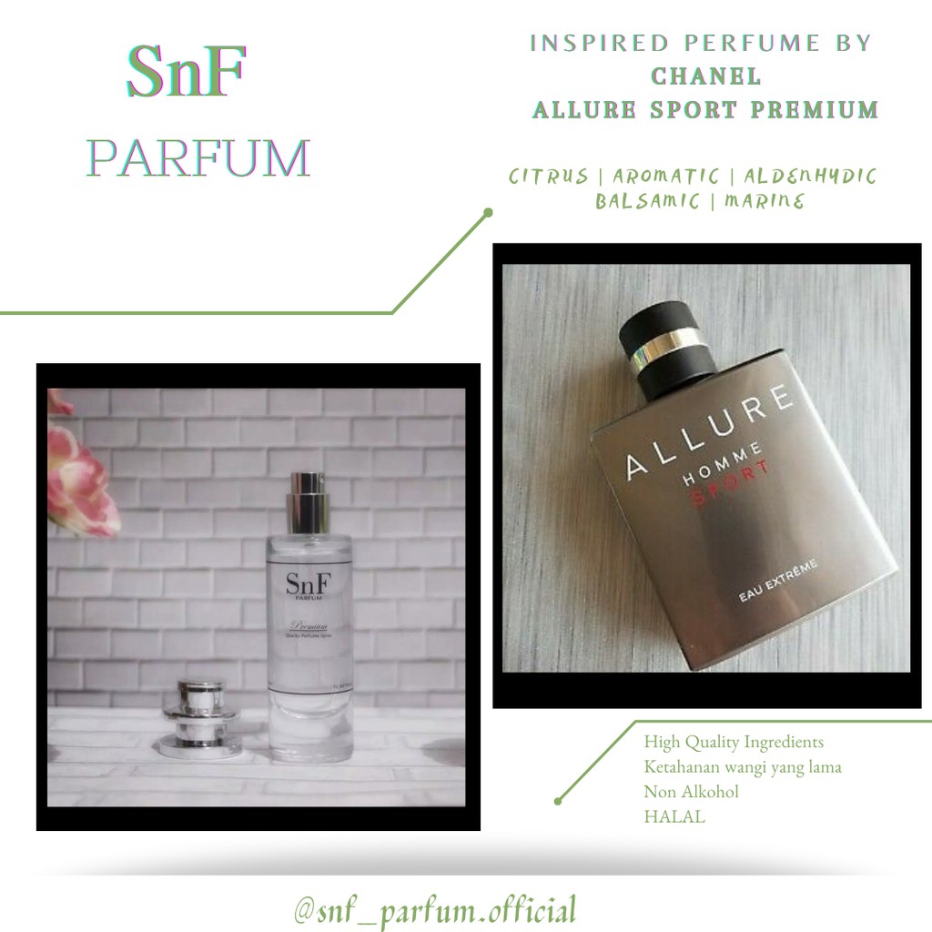 SnF PARFUM - Inspired Perfume By CHANEL ALLURE SPORT PREMIUM - For MAN