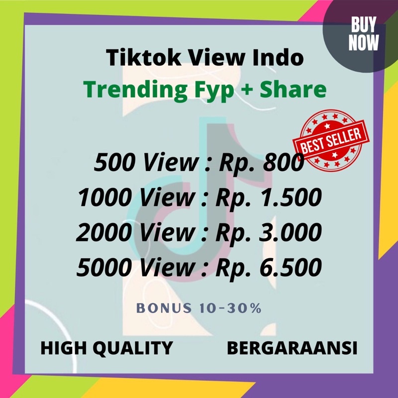 Tiktok View Trending FYP Termurah - High Quality
