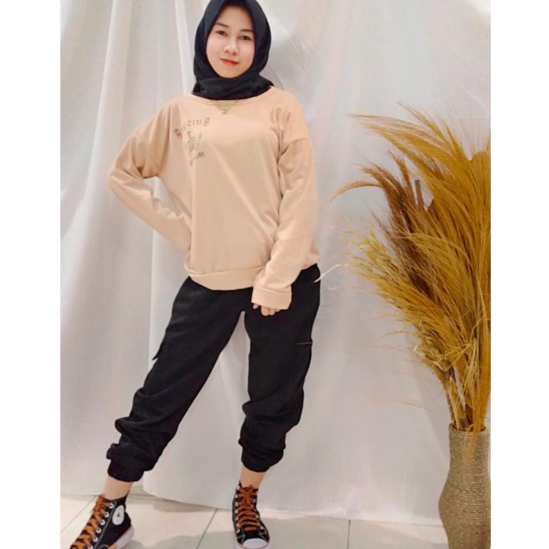 FC - SWEATER OVERSIZE WANITA LET S GET HALLOWEIRD SWEATER WANITA