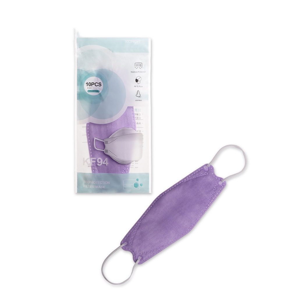 Face Mask 4 Ply Masker Kf94 Warna Warni Korea Perlengkapan Non Medis Original Kf 94