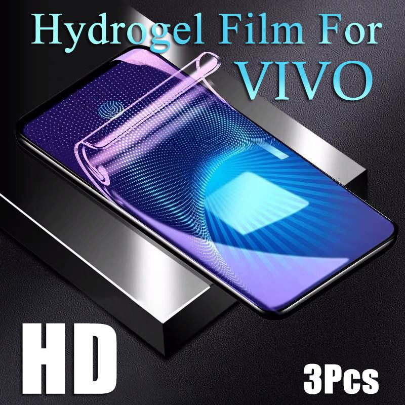 Pelindung Layar Hydrogel Hd Invisible Ultra Tipis Untuk Vivo X60 X60Pro X50 X50Pro Ioqq 7 Nex 3s