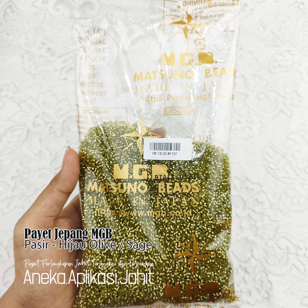 50 GRAM PAYET JEPANG MGB BAMBU  PASIR 81101 HIJAU OLIVE / HIJAU SAGE