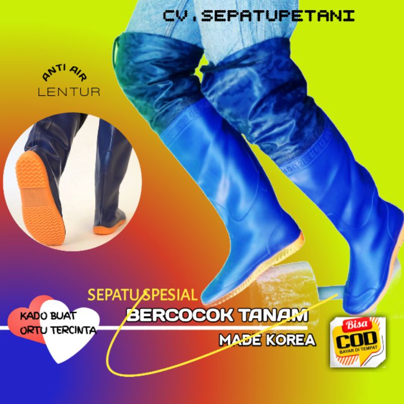 Sepatu Boot Petani Panjang/Sepatu Boots Sawah/Sepatu Boot Panjang Import/Ap Boot/Sepatu Boot Di Atas Lutut/Sepatu Lapangan