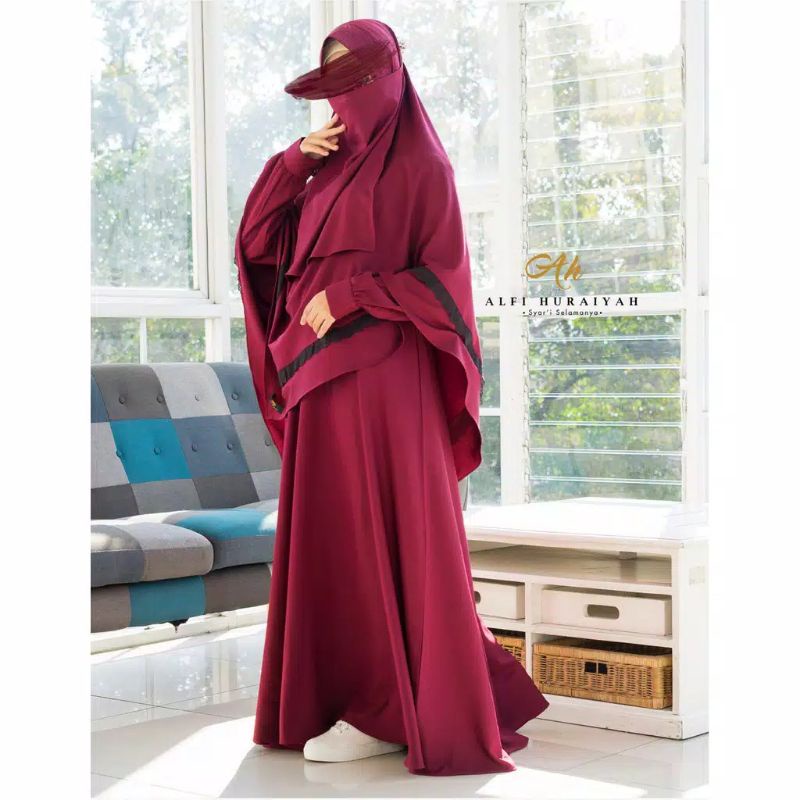 Preloved Gamis Sarah Set by Alfi Huraiyah