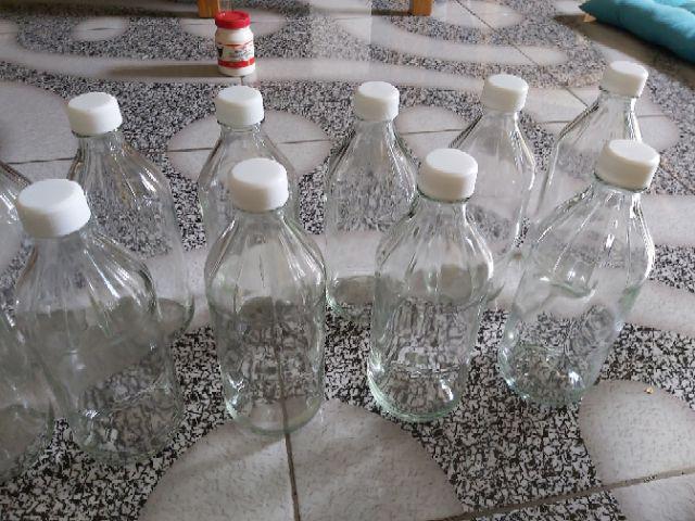 Botol Kaca Bening 500ml - Cuka Apel(6 Pcs)