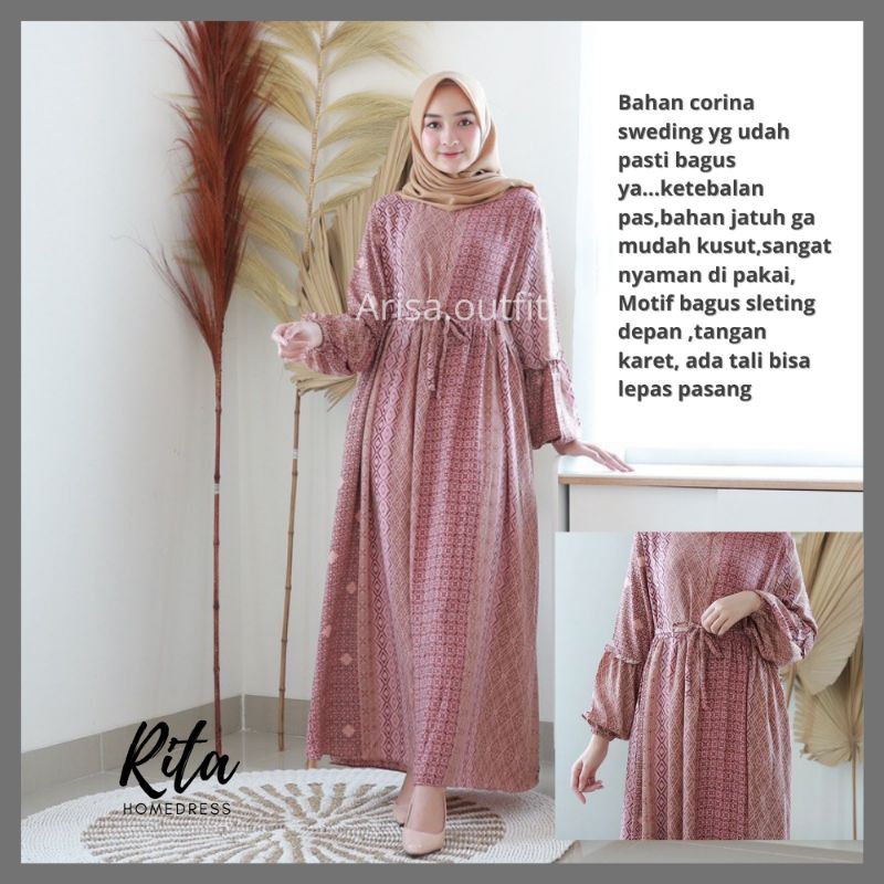 ARISA - RITA HOMEDRESS MAXI FASHION MUSLIM KEKINIAN