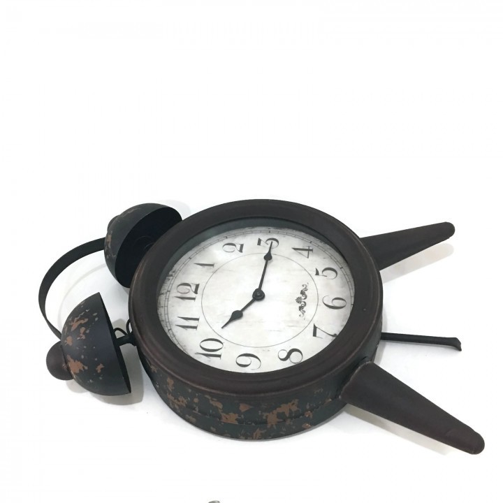 Vintage Retro Europian Antique Alarm Clock Shape 10 inch