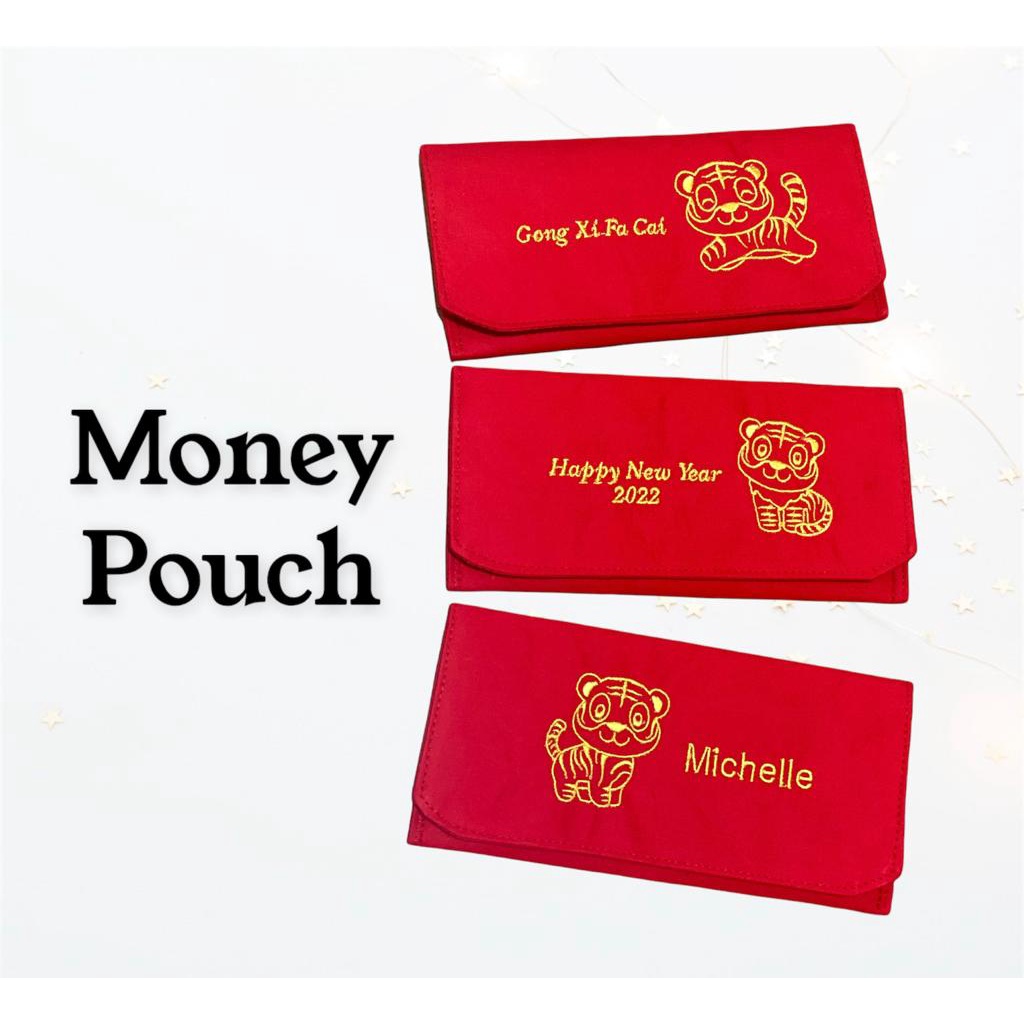 Fawn'G Handmade - Money POUCH Imlek Edisi Tahun Macan /  Angpao Imlek Bordir