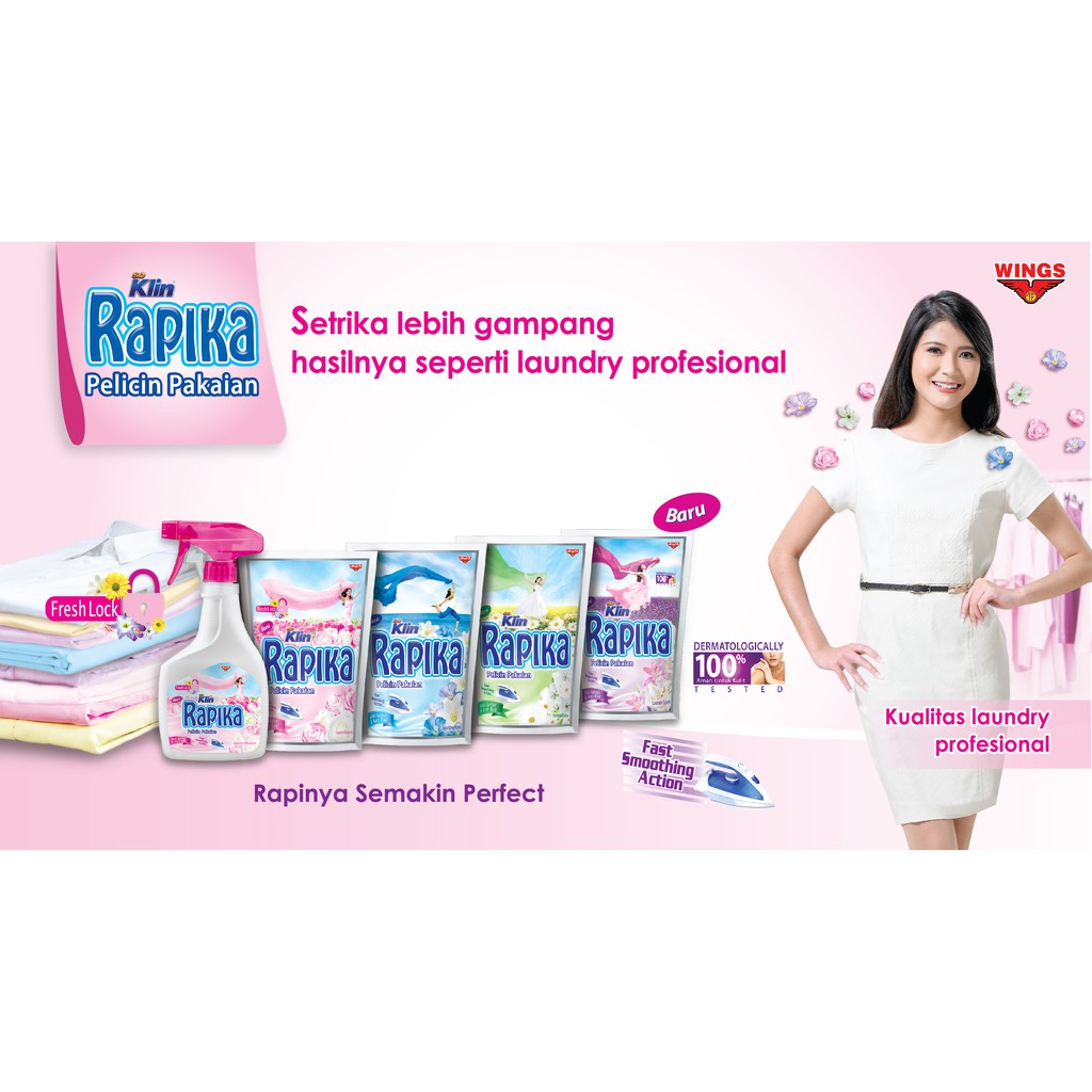 RAPIKA Sweet Pink Pelembut Pakaian kemasan Botol 250