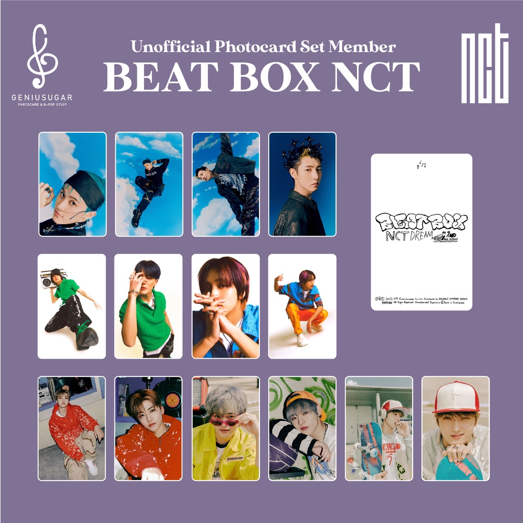 [SET NCT] PHOTOCARD BEAT BOX UNOFFICIAL