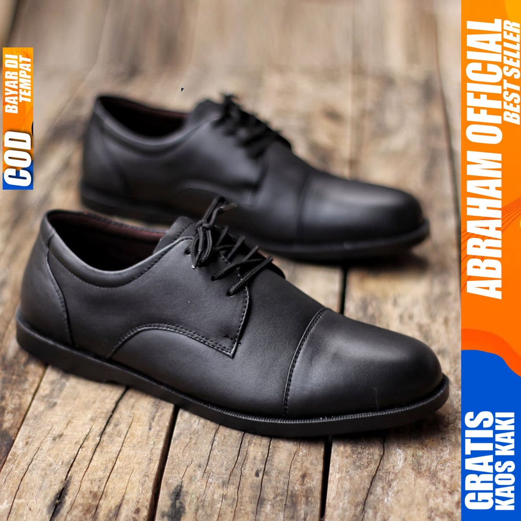 ABRHM x OXFORD Sepatu Formal Casual Kulit Asli Kasual Pantofel Pria Kerja Kantor Kuliah Anti Slip Original